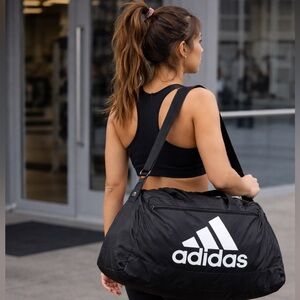 Adidas Defender Black Sports Duffel